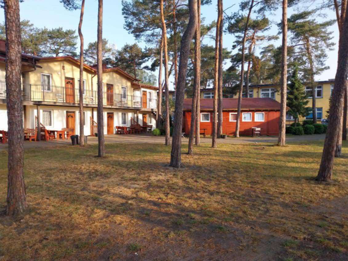 Parking na terenie ośrodka W Sosnach